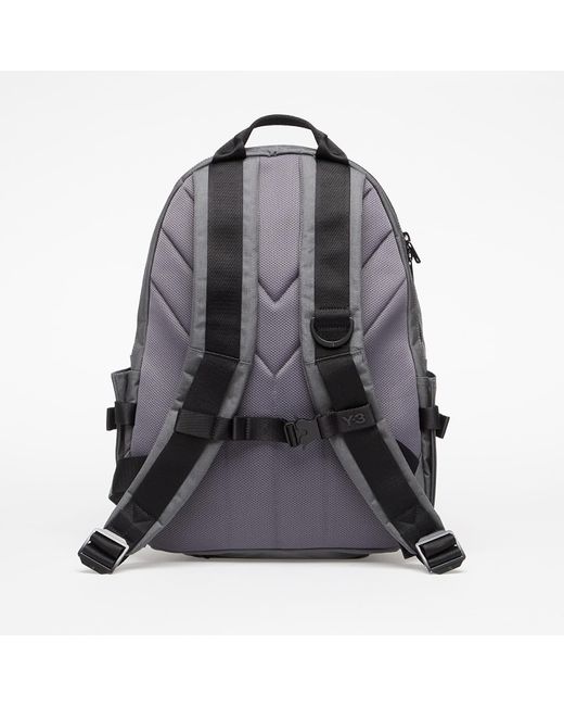 Y-3 Gray Stapl Backpack