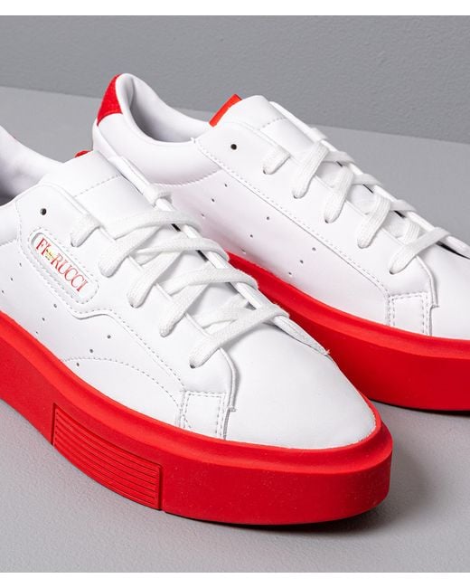 adidas Originals Adidas X Fiorucci Sleek Super W Ftw White/ Red/ Core Black  | Lyst