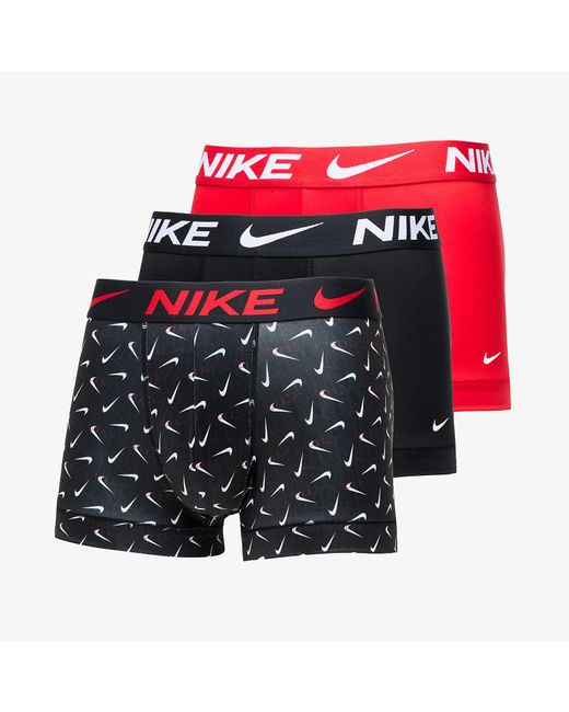 Nike Dri-Fit Essential Micro Trunk 3-Pack in Red für Herren