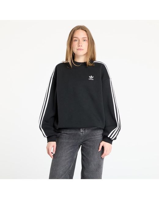 Adidas Originals Black Sweatshirt Adidas Adicolor Oversized Crew Sweatshirt