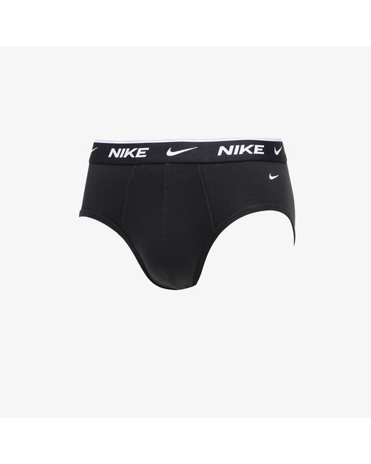 Nike Dr-Fit Cotton Stretch Hip Briefs 3-Pack in het Black voor heren