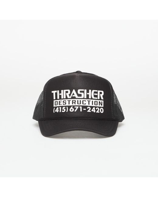 Tappo Destruction Trucker di Thrasher in Black
