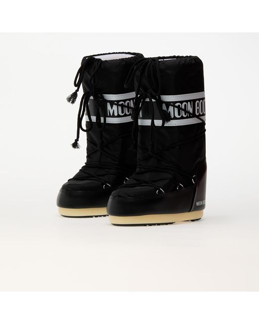Moon Boot Black Sneakers Icon Nylon