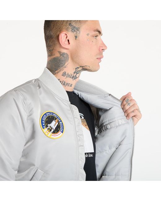 Giacca Alpha Industries Ma-1 Vf Vintage Fit Nasa di Alpha Industries in Blue da Uomo