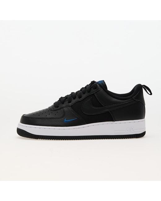 Air force 1 '07 black/black-court blue-white di Nike da Uomo