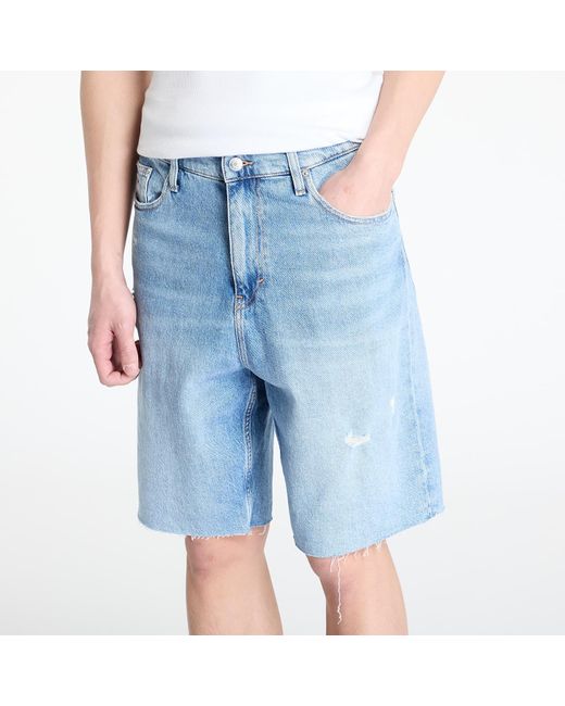 Tommy Hilfiger Tommy Jeans Isaac Relaxed Short Bi6 5 Pocket Shorts in het Blue voor heren