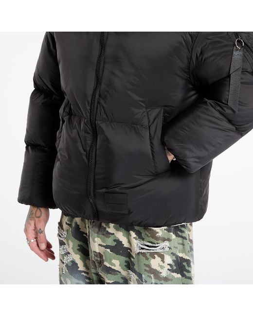 Alpha Industries Black Jacket Cloud Puffer Bomber for men