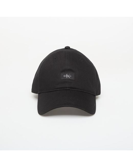 Calvin Klein Black Mütze Monologo Woven Patch Bb Cap