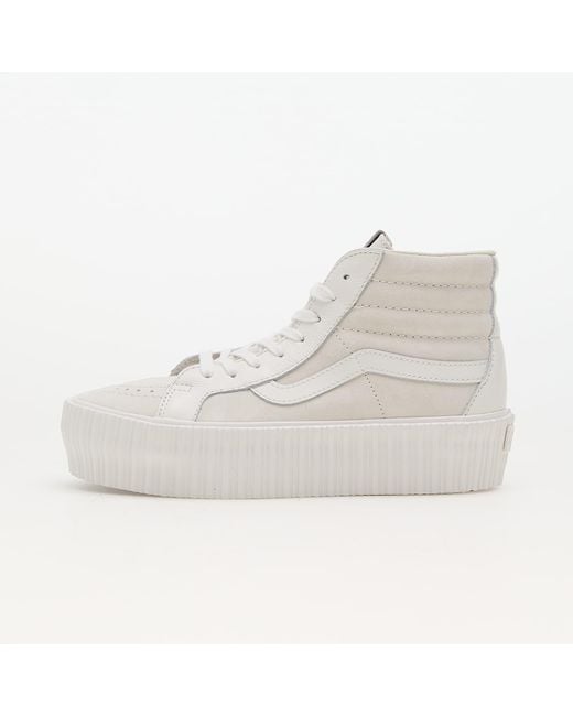 Vans White Sneakers Sk8-Hi Reissue 38 Platform Lx Suede/Leather Eur
