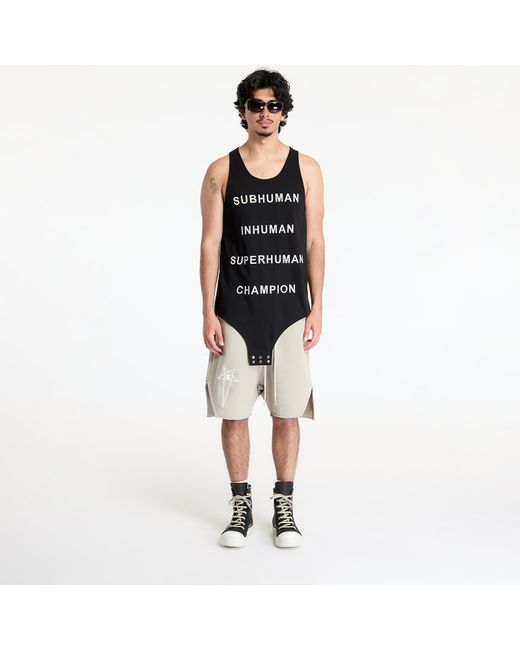 Canotta X Champion Basketball Tank di Rick Owens in Black da Uomo