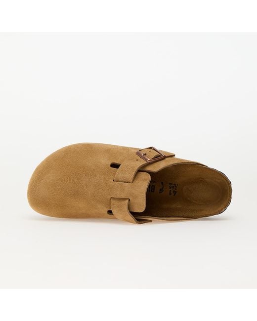 Birkenstock Sneakers Boston Suede Leather Eur in het Brown
