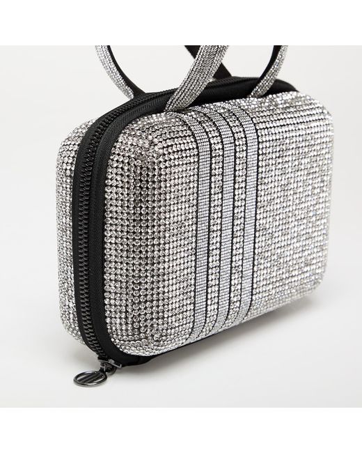 ショルダーバッグ・ポシェット ADIDAS Rhinestone Clutch Bag 4FT1583 adidas Rhinestone Clutch Bag - Silver | Free Shipping with