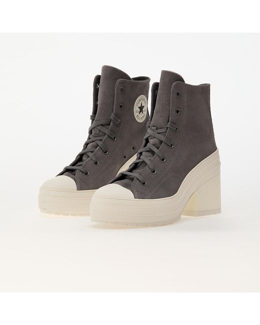 Converse Sneakers Chuck 70 De Luxe Heel Platform Sharkskin/ Egret/ Sharkskin Eur in het Brown
