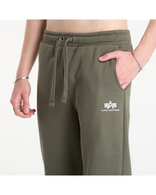 Alpha Industries Green Pants Basic Small Logo Ii Jogger for men