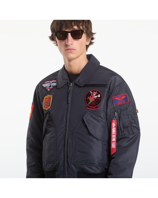 Alpha Industries Blue Jacket Cwu-45/P Devils Brigade for men