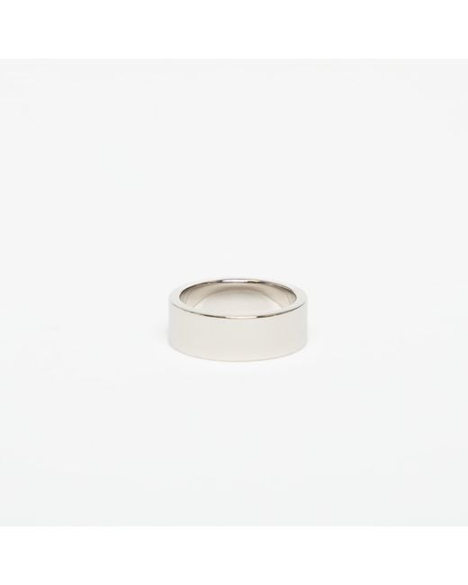 MM6 by Maison Martin Margiela White Numeric Minimal Signature Ring