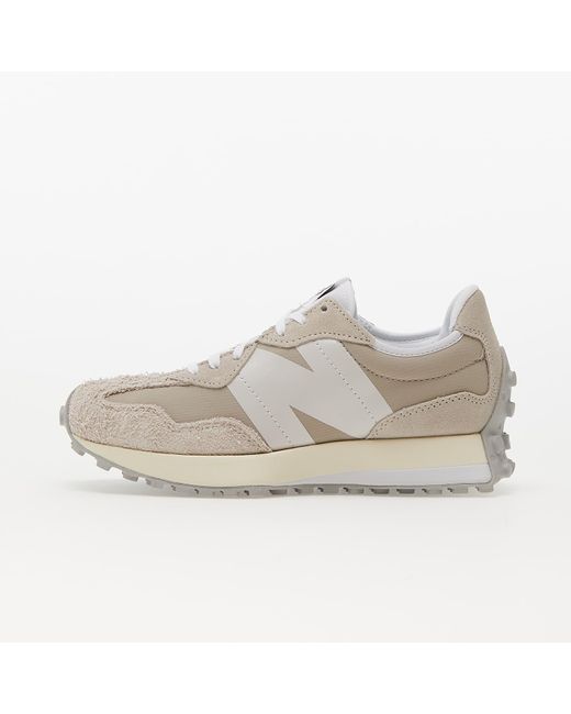 New Balance 327 Timberwolf in White Lyst