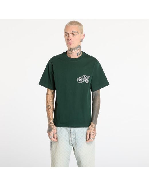 AWAKE NY T-Shirt Script Tee in het Green voor heren
