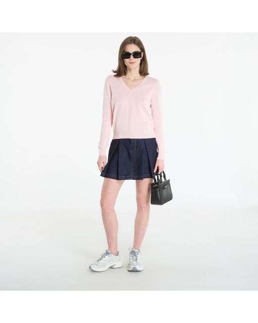 Lacoste White Pullover Sweater