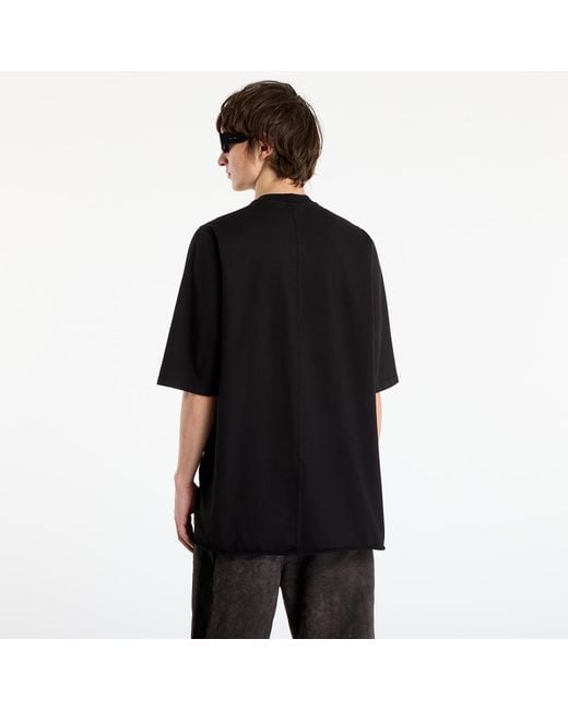 Maglietta Jumbo Ss Tee/ Pearl di Rick Owens in Black da Uomo