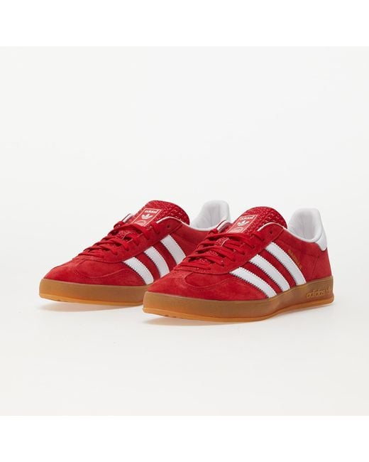 Adidas Red Sports Shoes Gazelle Indoor