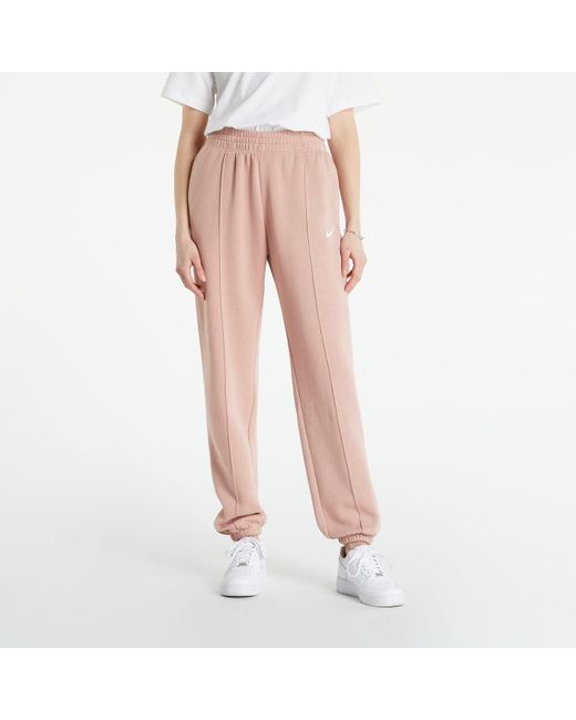 Nike Sportswear essential collection fleece trousers pink