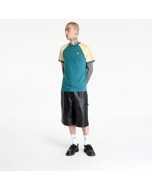 Adidas Originals Blue T-Shirt Adidas Cali Tee/ Tech/ Almost for men