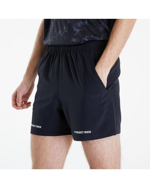 Under Armour Blue Project Rock Ultimate 5" Training Short Black/ White for men