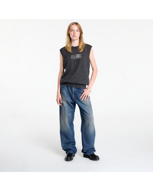 MM6 by Maison Margiela Black Weste Gilet