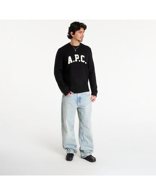 A.P.C. Black Sweater Pull Jay for men