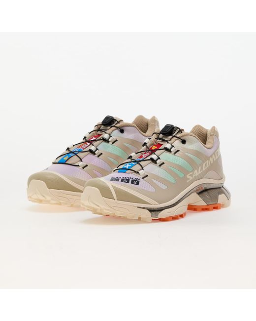 SALOMON ADVANCED White Sneakers Salomon Xt-4 Og Aurora Borealis Shortbread/ Bird Of Paradise
