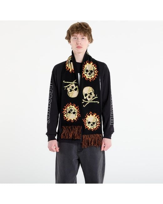Sciarpa Zine Scarf di Pleasures in Black