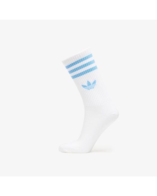 Adidas Originals Blue Socken Adidas 3S Crew Socks 3-Pack Creme