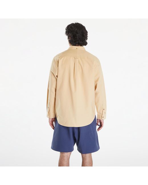 Nike Life Long-sleeve Oxford Button-down Shirt Sesame/ Sesame/ Sesame in het Blue voor heren