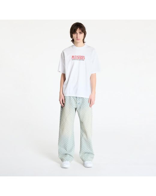 Pleasures T-Shirt Satisfaction T-Shirt in White für Herren