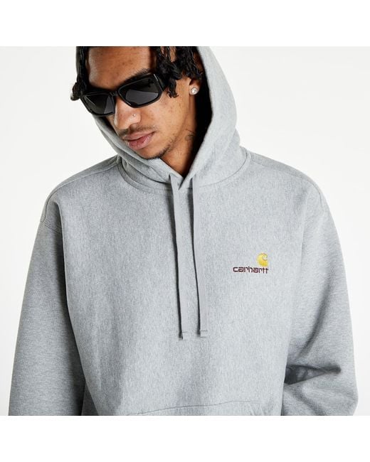 Carhartt Sweatshirt Hooded American Script Sweat in het Gray voor heren