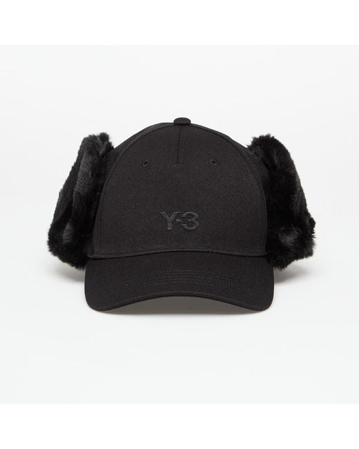 Casquette winter cap osfm Y-3 en coloris Black