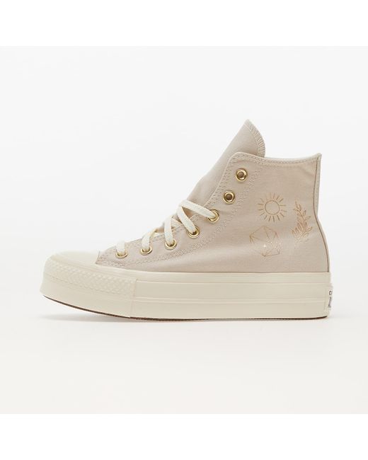 Converse Chuck Taylor All Star Lift Desert Sand/ Egret/ Light Gold in  Natural | Lyst