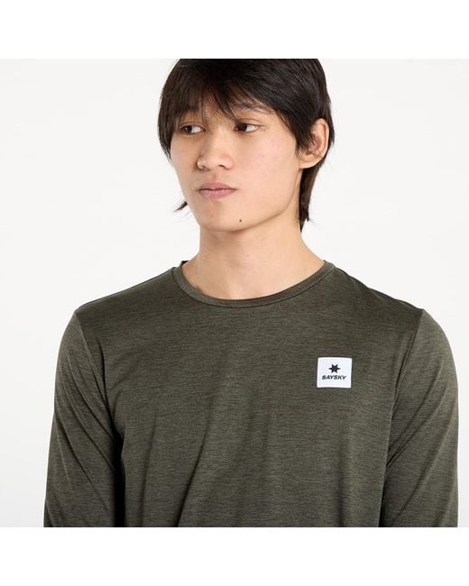 Saysky T-Shirt Statement Pace Long Sleeve in het Gray voor heren