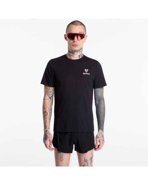 Saysky T-Shirt Statement Motion T-Shirt in het Black voor heren
