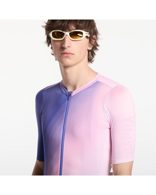Rapha Jersey Pro Team Training Jersey Surface Print in het Purple voor heren