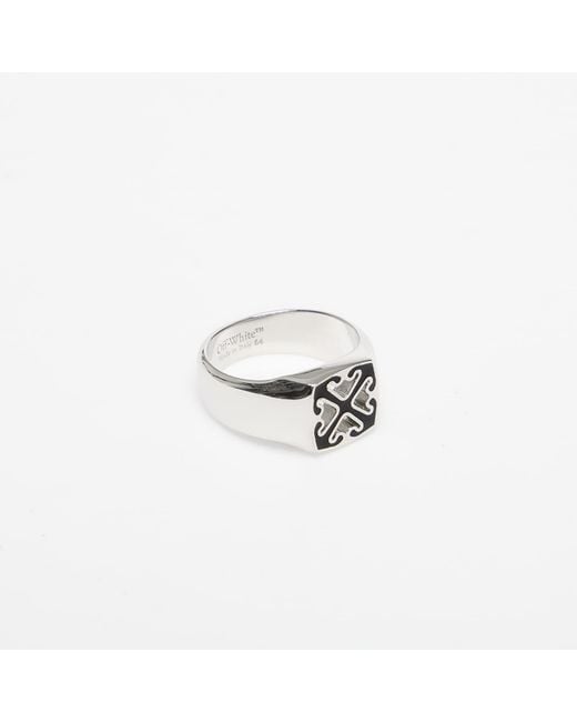 Off-White c/o Virgil Abloh White Enamel Arrow Ring