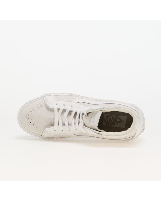 Vans White Sneakers Sk8-Hi Reissue 38 Platform Lx Suede/Leather Eur