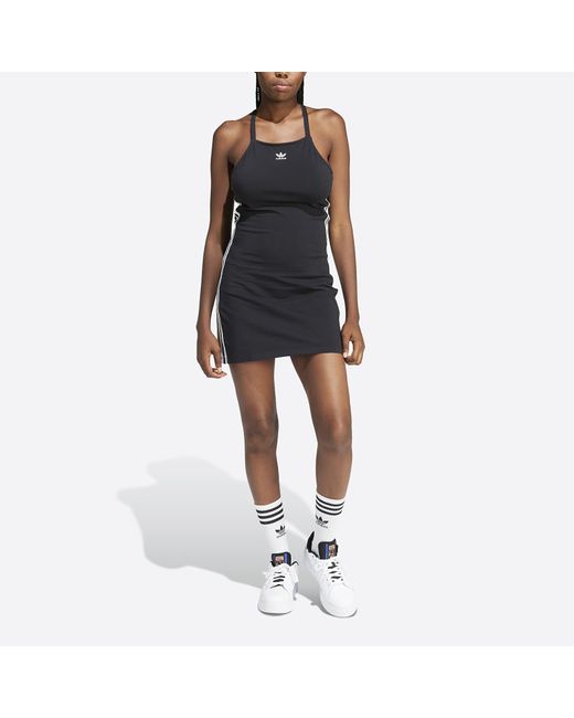 Adidas Originals Black Adidas 3 S Dress Mini