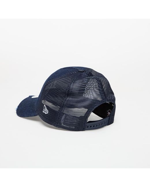 Los Angeles Dodgers Mlb Denim 9Forty A-Frame Trucker Cap di KTZ in Blue