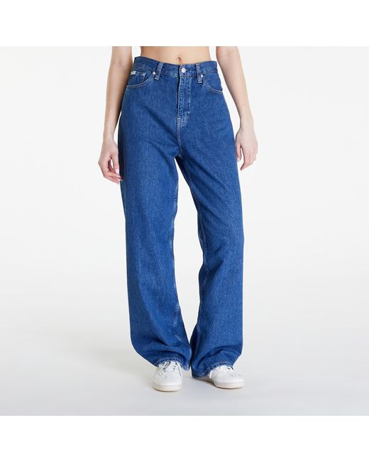 Calvin Klein Blue Jeans High Rise Relaxed Jeans