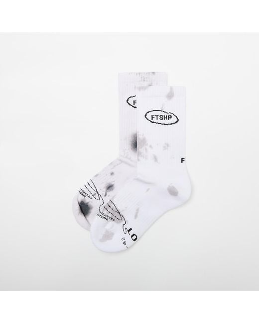 FTSHP White Footshop Basic Crew Socks 2-Pack