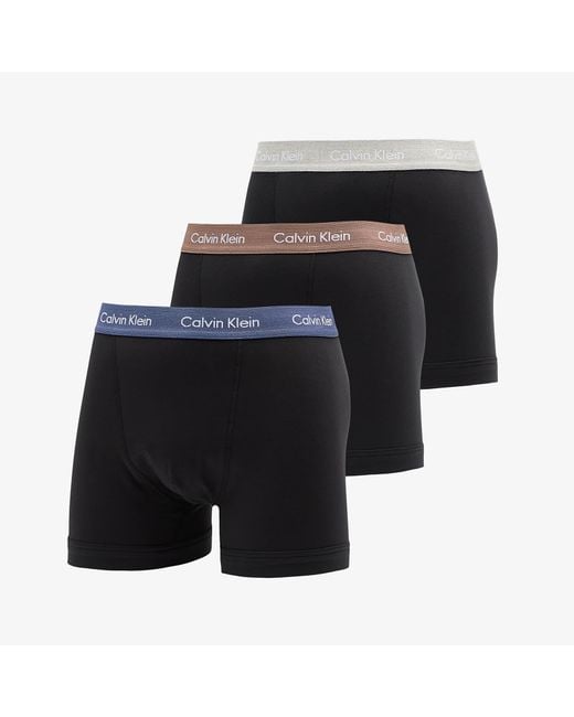 Calvin Klein Men's Black Cotton Stretch Trunk 3-Pack