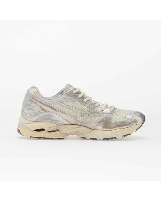 Mizuno White Sneakers Wave Rider 10 Snow/ Sand/ Nimbus Cloud Eur for men