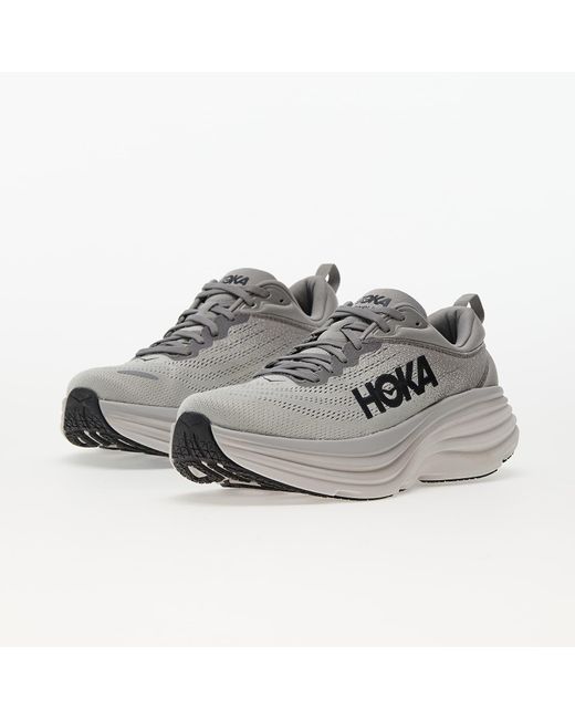 Hoka One One Gray Bondi 8 Running Shoes - D/medium Width In Sharkskin / Harbor Mist for men